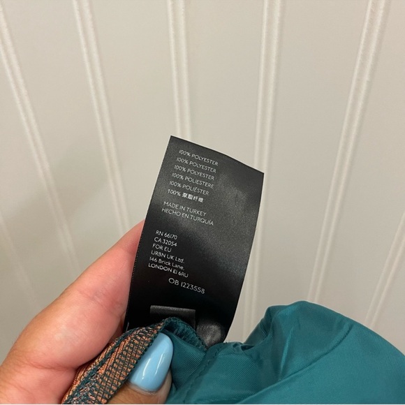 Anthropologie | Maeve Melyssa Teal Jacquard Trousers Sz L - Picture 8 of 8